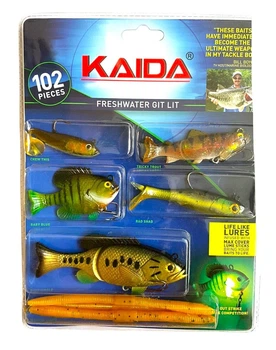 Набор силиконовых приманок Kaida Multi Bait AG008 - 102 елемента