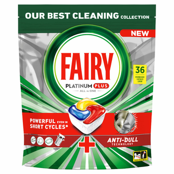 Капсули для посудомийних машин Fairy Platinum Plus Все-в-1 36 шт (8700216236232)