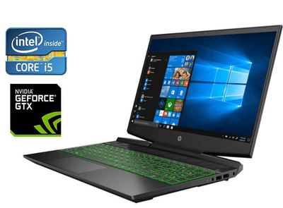Ноутбук Б/У HP Pavilion 15 / Екран15.6" FHD IPS / Intel Core i5- 9300H / RAM 8Gb / SSD 256Gb / Nvidia GeForce GTX1050- 3Gb / Для Игр