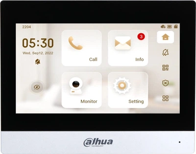 Видеодомофон Dahua 7'' с Wi-fi DHI-VTH8621KMS-WP