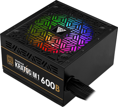 Блок живлення Gamdias Kratos M1-600B ARGB 600W (16210-01000-10000-G)