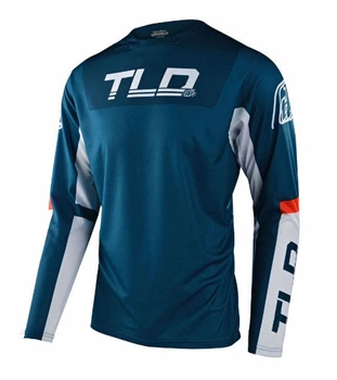 Джерси TLD Sprint Jersey Fractura [Slate Blue Orange] L