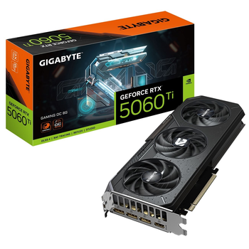 Видеокарта GF RTX 5060 Ti 8GB GDDR7 Gaming OC Gigabyte (GV-N506TGAMING OC-8GD)
