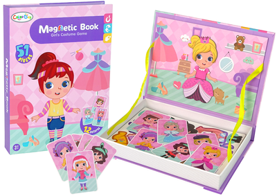 Магнітна головоломка у формі книжки LEAN Toys Гардеробна, картки і магніти (5905214975333)