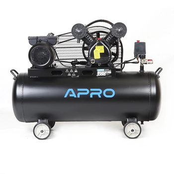 Компресор двоциліндровий Apro OFD-100MX 8Бар 2.8кВт 430л/хв 100л (2 крана) + олія 0,2л (850179)