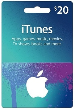Подарочная карта iTunes Apple / App Store Gift Card 20 usd, (Регион Южная Америка)