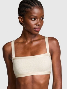 Бюстгальтер без кісточок бавовняний Victoria's Secret 26851494 XS Бежевий (322567289131)
