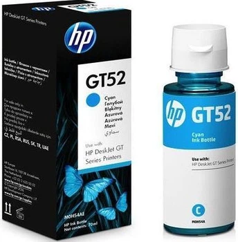 Краска для принтера чернила HP GT52 5810/5820 70g Cyan (M0H54AE) голубого цвета