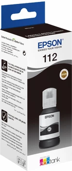 Краска для принтера чернила пигментные Epson 112 EcoTank Pigment Black (C13T06C14A) черного цвета
