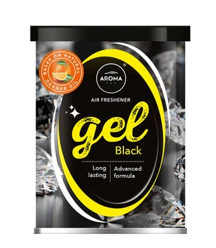 Ароматизатор Aroma Car Terpen Gel BLACK 80g гелевый освежитель воздуха для автомобиля ароматизатор для машины (LI-D_22-O)