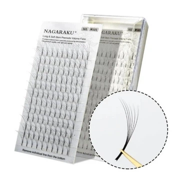 Ресницы Nagaraku Pointy base premade mini 4D C, 0.07, 11 мм