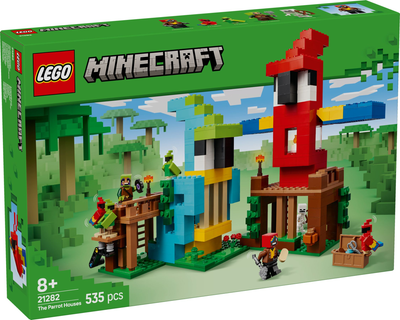 Zestaw klocków LEGO Minecraft Papugowe domki 535 elementów (21282)