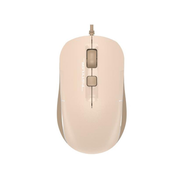 Мышка проводная универсальная A4Tech Fstyler FM26 1600dpi с белой подсветкой и 8 жестами Cafe Latte