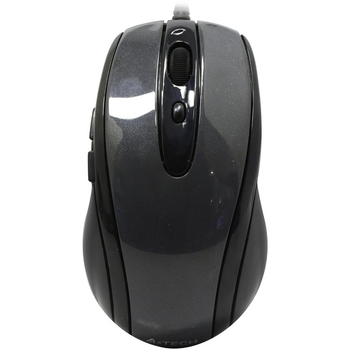 Мышка проводная компьютерная A4Tech N-708X V-Track 1600dpi с 4D-скроллом, поддержкой 8 жестов Glossy Grey