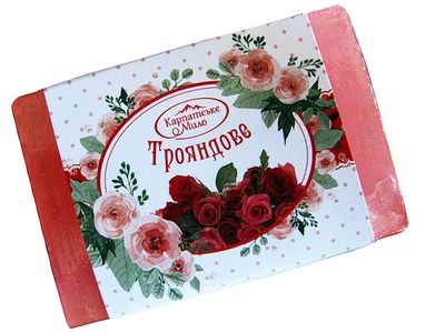 Мыло большое карпатское Розовое