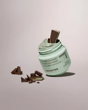 Очищуюча маска М'ятный Шоколад Innisfree Super Volcanic Pore Clay Mask Cool Mint Chocolate 100 мл