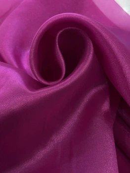 Тканина Органза "Diamond" малинова 80г/м2 150см 1пог.м (41)