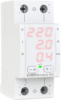 Реле мультифункціональне ZUBR MF2-40 red (40 А, 8 800 ВА) (4820120221767)