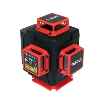 Уровень лазерный Yato на 4-плоскости зеленый луч (30 м) 2 Li-Ion акумул 3.7V + мини-штатив (YT-30417)