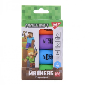 Набор маркеров текстовых YES Minecraft 391095 4 цвета