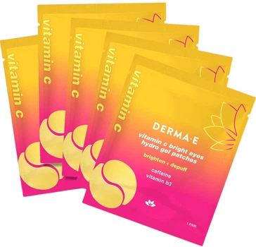 Гидрогелевые патчи Derma E Vitamin C Bright Eyes Hydro Gel Eye Patches с витамином С 5 пар (30985003543)