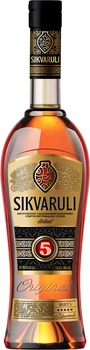 Спиртний напій Sikvaruli Select 5 років витримки 40% 0.5 л (4820189294979)