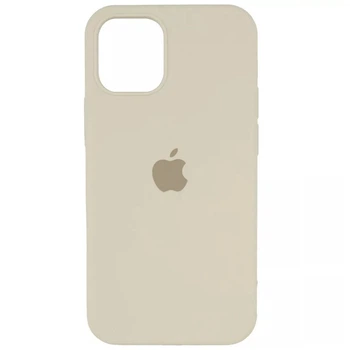 Чохол Fiji Silicone Case для Apple iPhone 13 бампер накладка Soft Touch з мікрофіброю Antique White
