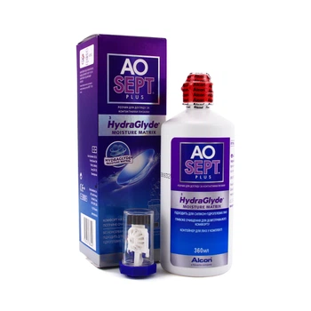 Раствор для линз Alcon Aosept Plus HydraGlyde 360 мл
