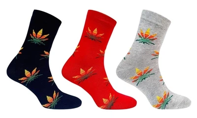 Шкарпетки універсальні демісезонні 3 пари Super Socks 008.017 Конопля 39-42р. Асорті