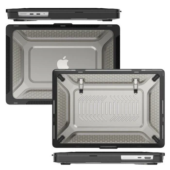 Противоударный чехол с подставкой CasePro Hard Shell Case Black для MacBook Air 15” M5 | M4 | M3 | M2 (2026 | 2025 | 2024 | 2023)
