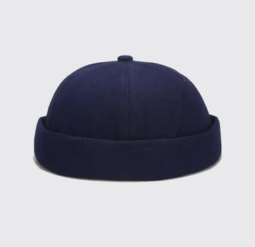 Кепка докер Docker cap Темно-синяя OneSize без козырька без логотипа