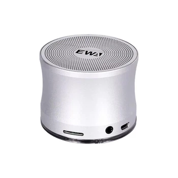 Портативный беспроводной Bluetooth динамик EWA A109 TWS-подключение AUX/TF Карты Металлический корпус Silver
