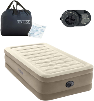 Надувний матрац Intex 191 x 99 x 42 см з вбудованим електричним насосом 64426ND (6941057422978)