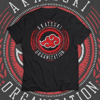 Футболка з принтом Наруто - Akatsuki Organization Розмір M F0728-2