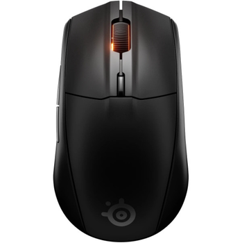 Беспроводная игровая мышь с RGB подсветкой SteelSeries, 18000 DPI, оптическая, черная, большая