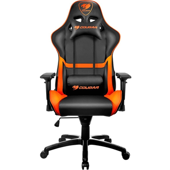 Крісло для геймерів Cougar Armor Black/Orange дихаюча екошкіра сталевий каркас чорний+оранжевий