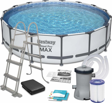 Каркасний басейн Bestway Steel Pro Max 457 x 107 см 11 в 1 56488 (6942138929836)