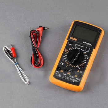 Цифровий мультиметр Digital DT9208A професійний тестер з термопарою вольтметр амперметр