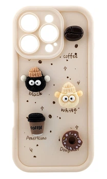 Чехол Shock Case 3D Print для Apple iPhone 16 Pro бампер силиконовый с рисунком coffee