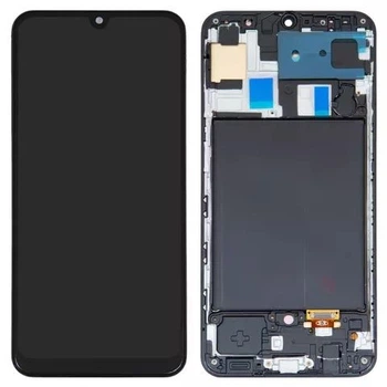 Дисплей для Samsung A505F Galaxy A50 2019 с сенсором и рамкой черный (OLED)