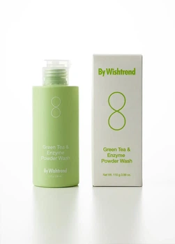 Пудра ензимна для вмивання з ароматом матчі By Wishtrend Green Tea & Enzyme Powder Wash 110 г
