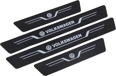 Наклейка на пороги карбон Volkswagen кт. 4шт. 55х7 передние, 35х7 задние (New) 24-61