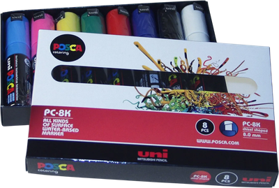Zestaw markerów Uni Posca 8 szt (4902778974711)