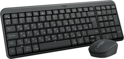 Комплект беспроводной Logitech MK250 Wireless Combo Bluetooth UKR Graphite (920-013823)