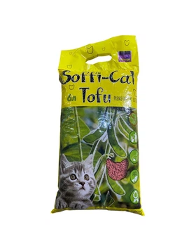 Соєвий наповнювач для котячого туалету Soffi-Cat Tofu з ароматом лаванди, 6 л 2,6 кг