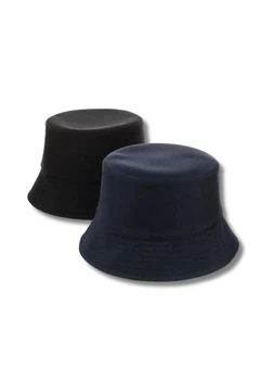 Панама двухсторонняя двухцветная - 56-58 см. Черно-синяя