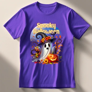 Футболка Spooky Halloween PG07558 goodreclama M Фіолетовий (Purple)