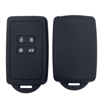 Силиконовый чехол для ключа OneCase Renault Arkana Talisman Clio Megane Sandero Captur Logan Kadjar Duster Scenic Koleos Trafic Black