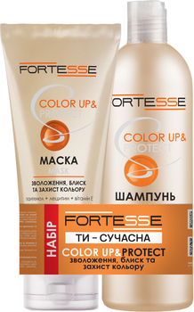 Набір Fortesse Pro Color Up&Protect Захист кольору Шампунь 300 мл + Маска 300 мл (4823115506504)