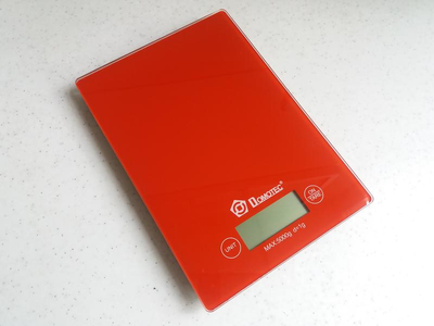 Кухонні ваги Electronic Kitchen Scale Original Pro+ 912 зі скляною поверхнею до 5кг c батарейками в комплекті Стильні Червоні